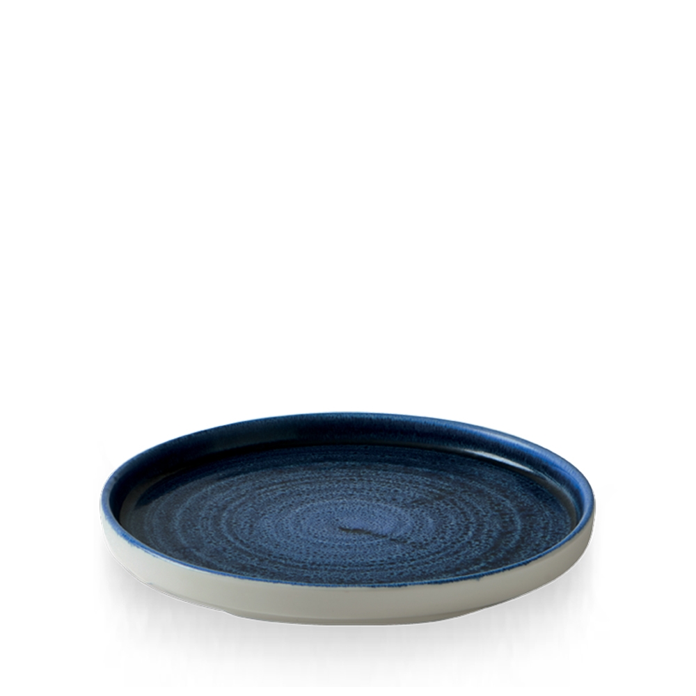 Churchill Stonecast Plume Ultramarine Walled Plate 10.19" Ultramarine ...