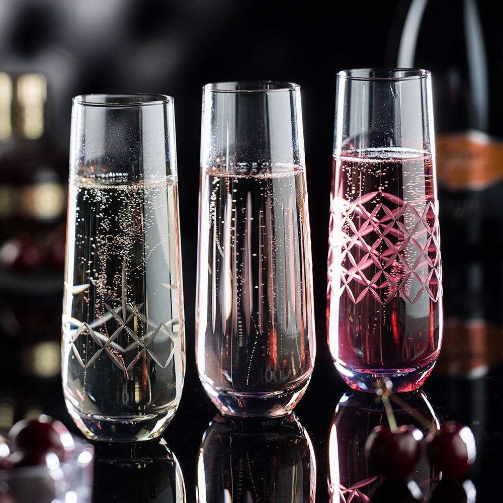 Utopia Raffles Vintage Champagne Glass 30cl Clear Clear 30cl 10.5oz